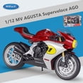 thumbnail image 1 of WELLY 1:12 MV Agusta Superveloce Ago Alloy Racing Motorcycle Model Diecast Metal Street Motorcycle Model Simulation Kids Toy Gif, 1 of 6