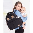 thumbnail image 5 of Diaper Bag Backpack: Suite 6-in-1 Diaper Backpack Set, Multi-Function Baby Travel Bag with Changing Pad, Stroller Straps, Bottle Bag and Pacifier Pocket, Black, 5 of 5