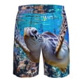 thumbnail image 6 of Naloa Sea Turtle Swims Men's Beach Shorts, Surfing shorts, Swim trunks, Quick Dry Swim Trunks for Surfing Beach Fun - Small, 6 of 9