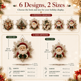 thumbnail image 5 of Christmas Pearl Diamond Painting Suncatcher Kit, DIY Pearl Craft Ornament with Snowflake Lace Edge, 8 and 12 Inch Holiday Diamond Art Hanging Decor Gift, 5 of 6