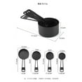 thumbnail image 4 of MERRYHAPY Black Measuring Cups Set with Easy-Grip Handles, Kitchen Measuring Tools for Accurate Liquid and Dry Ingredients, 16x7x4.5 Inches, 4 of 5