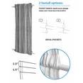 thumbnail image 3 of Bohemia, Blackout Curtains, French Door Curtains for Door Window, Abstract Contemporary Gray Boho Tribal Stripes Privacy Drapery for Patio/Sidelight Doors, 1 Panel with Tieback, 25 x 72 Inches, 3 of 6