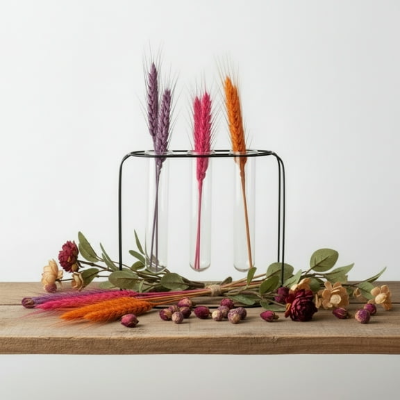 Trivana Metal Clustered Hanging Bud Vase Holder