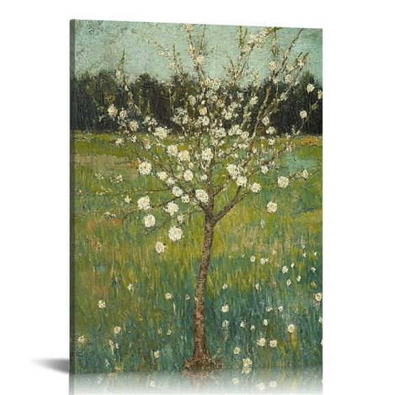 Art in Blossom by Van Gogh Famous Reproduction Classic Canvas Prints Wall Art Abstract Flowers Pictures for Home Decor Modern Stretched and Landscape Artwork