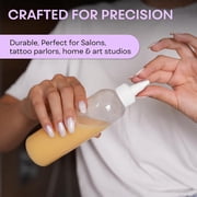 Twist Top Applicator Bottles, 8 OZ Crystal Clear, Squeeze Empty Plastic Bottles,
