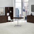 thumbnail image 3 of Bush Business Furniture Round Conference Table with Metal X Base in Mocha Cherry, 3 of 7