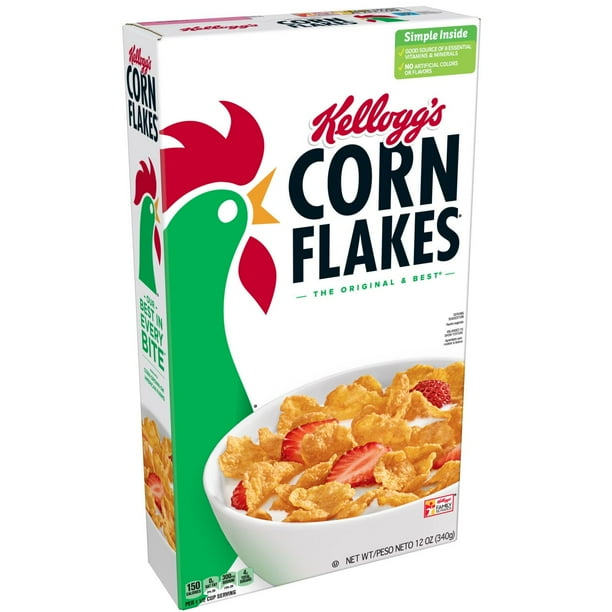 Kellogg's Corn Flakes Breakfast Cereal, Original, 12 Oz