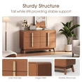 thumbnail image 4 of JOINICE,Mid Century Modern Dresser,6 Large Wooden Drawers for Bedrooms,Living Room,Hallway,Cherry, 4 of 7