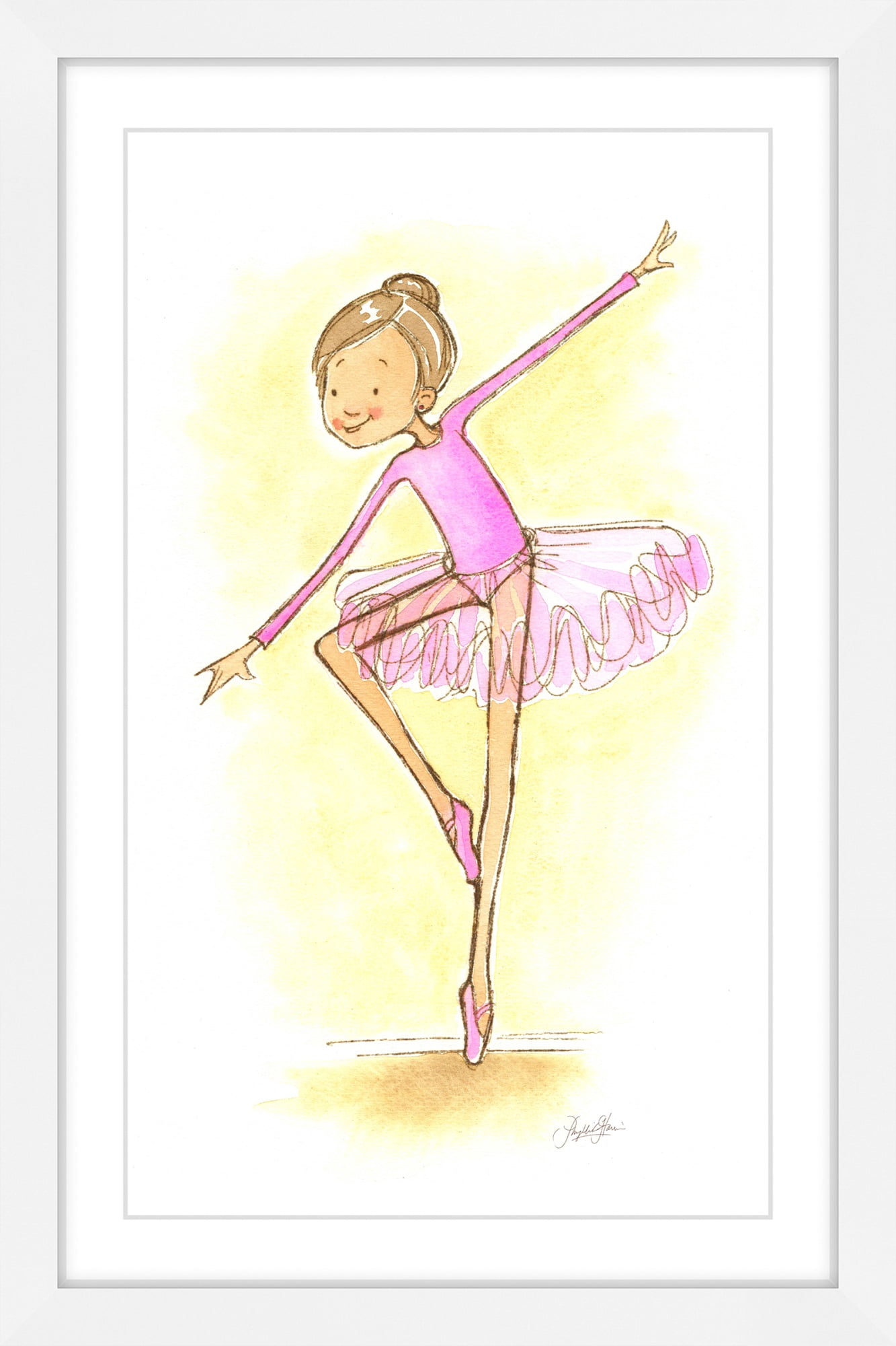 "Ballerina" Framed Painting Print