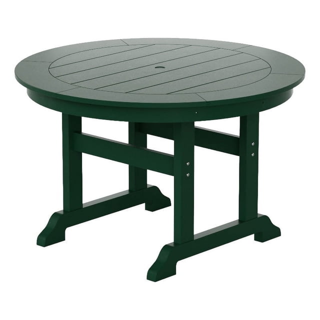 Paradise Table à Manger Ronde en Plastique HDPE 47 Pouces pour Extérieur