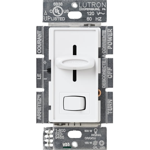 CFL/LED PRESET DIMMR WHT (Pack of 1)