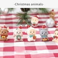 thumbnail image 4 of Cheers.US Mini Crafts Resin Santa Claus Snowman Elephant Ornaments Kit for DIY Christmas Fairy Garden and Snow Globes, 4 of 7