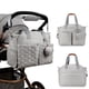 thumbnail image 3 of Bolsa para Bebés de Hombro, Organizador de Cochecito de Bebé Múltiple de Compartimento Portátil de Gran Capacidad para Viajar, 3 of 7