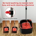 thumbnail image 5 of INWEJIA Spin Mop and Bucket Set, Self-Separating Water System, 360° Rotating Mop Head, Black, for Hardwood Floors, 5 of 6