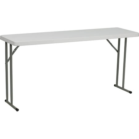 Flash Furniture Granite White Plastic Folding Training Table RB-1860-GG