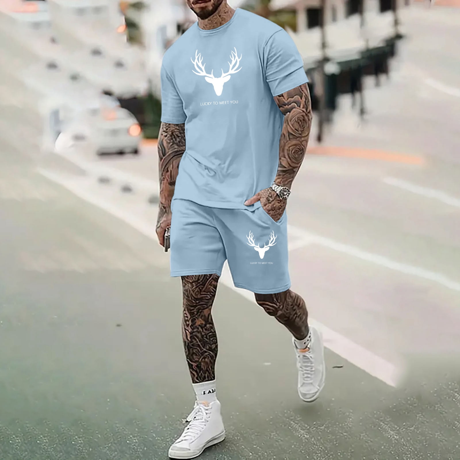 Costume D'halloween Pour Homme Unisexe T-Shirt Cosplay Décontracté T