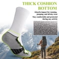 thumbnail image 3 of FREEYOKA Mens Sports Socks Man White Cushioned Work Socks Breathable Moisture Wicking Crew Sock for Hiking Running Walking Trainer Cycling Athletic Socks, 5 Pairs, 3 of 8