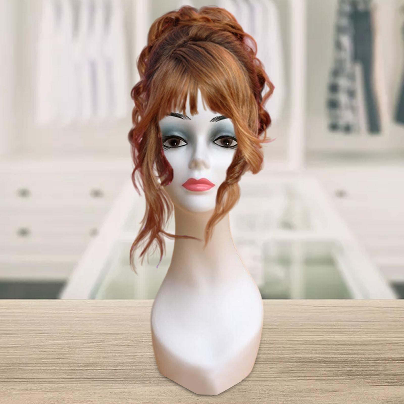 Mannequin Display Head Holder Multipurpose Female Manikin  Display Stand for Necklaces Jewelry s Displaying Glasses