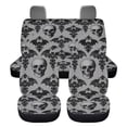 thumbnail image 5 of KUIFORTI Skull Bat Car Seat Covers Sets 4Pcs Front Seat Protector Carseat Rear Split Bench Cover Universal Vehicle Seat Protector Fit Most Car, Truck, Suv, or Van, 5 of 7