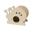 thumbnail image 5 of FITYLE Hamster Wood House Hideout Cage Accessories Small Animals DIY Cage Habitat Decoration Gerbils Dwarf Hamsters Toys Running Toy Snails Shape, 5 of 10