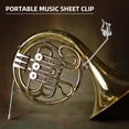 thumbnail image 3 of FRCOLOR FRCOLOR 1 Set Music Book Clip Holder Metal Page Holder for Sheet Music Piano Instruments Securely Holds Pages During Practice, 3 of 8