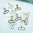 thumbnail image 6 of ABCISI 24 Pack 1/1/2 Inch Lobster Claw Swivel Clasps Metal D Ring Snap Hooks Lobster Trigger Lanyard Clasp Clips Hook for Keychain Jewelry DIY Crafts Purse Bag Making (4 Color 1.5 Inch), 6 of 12