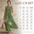 thumbnail image 7 of Xixirimido Lily Flower Green Print Women Maxi Dresses Casual Summer Dresses Tank Long Flowy Sleeveless Sundresses with Pockets Beach Vacation Outfits, XX-Large, 7 of 7