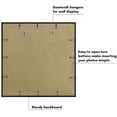 thumbnail image 3 of Americanflat 30x30 Picture Frame with Polished Plexiglass Streamline Collection Thin Border Square - Black, 3 of 7