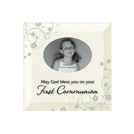 First Communion Glass - Dexsa Simple Expressions ''First Communion'' Beveled Glass Picture Frame