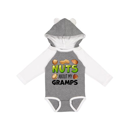 

Inktastic Nuts About My Gramps Peanut Almond Pistachio Gift Baby Boy or Baby Girl Long Sleeve Bodysuit