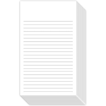 White Ruled Vertical Index Cards, 3” X 5” Inches | 100 Sheets Per Pack
