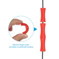 thumbnail image 3 of Unique Bargains Archery Bowstring Finger Saver 1.6 Inch/0.8 Inch Silicone Finger Guard for Youth, Red, 2 Pack, 3 of 5