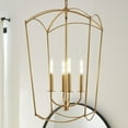 thumbnail image 5 of 6812-4-74-Quorum Lighting-Mantle - 4 Light Entry Foyer In Traditional Style-28.5 Inches Tall and 15 Inches Wide-Gold Leaf Finish    -Traditional, 5 of 7