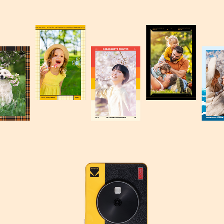 Kodak Water-Resistant Instant Film Camera, Bundle with Photo Printer, Yellow