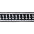 thumbnail image 1 of Vickerman 2.5" Ivory Dupion with Black Sequin Diamond Christmas Ribbon, 1 of 1