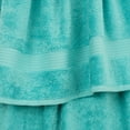 thumbnail image 5 of Cotton Paradise 100% Cotton 4 Piece Turkish Bath Towel Set, Soft Plush Towels Clearance Bathroom Set, Turquoise Blue, 5 of 7