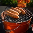 thumbnail image 4 of GOOHOCHY Cesta para parrilla de exterior de acero al carbono resistente, cesta para asar verduras, cesta para freír de metal, 4 of 8