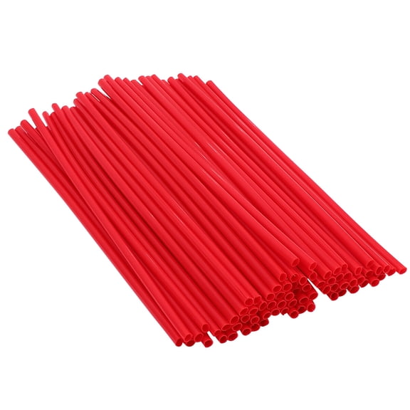 WSTEER Bike Spoke Reflector Set - Universal Wheel Wraps, Warning Safety Tape, Wheel Decor for Mountain & Motorbikes, Red
