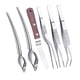 thumbnail image 1 of Juego de utensilios de emplatado, pinzas de cocina con agarre cómodo y pinzas de precisión 6 piezas, 1 of 9