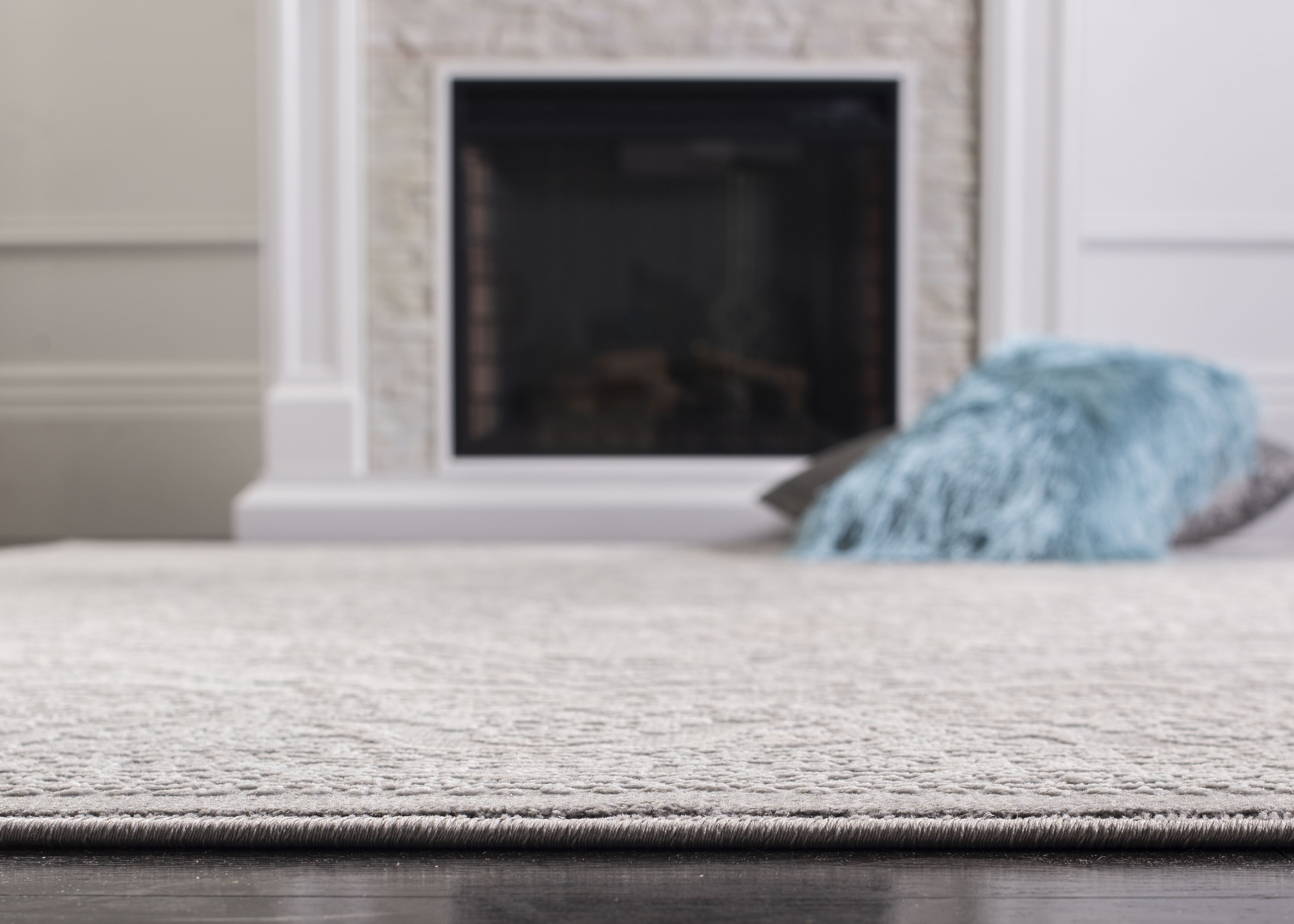 Safavieh Reflection Alayna Oriental Area Rug, Light Gray/Cream, 5' x 5' Round