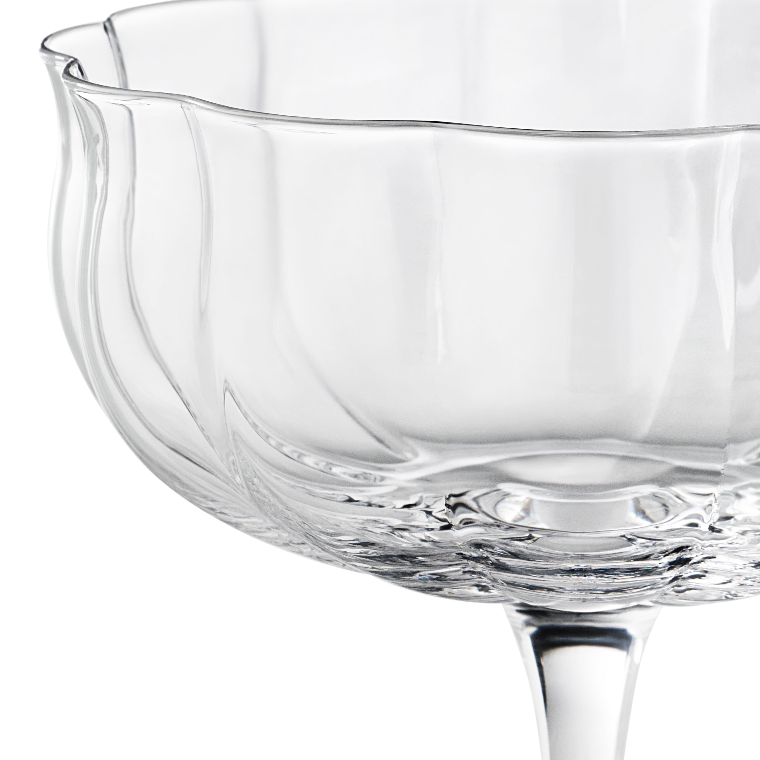 The Pioneer Woman Colette 8-Ounce Scalloped Cocktail Glass, Clear
