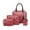 Pink, variant on Matoen Purses and Handbags for Women Fashion Tote Bags Shoulder Bag Top Handle Satchel Bags Purse Set 4pcs