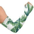 thumbnail image 2 of ALAZA Tropical Palm Tree Leaves UV Sun Protection Arm Sleeves UPF 50+ Compression Cooling Sleeve 1 Pair, 2 of 7