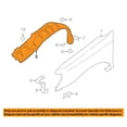 thumbnail image 3 of For 98-04 Frontier Front Truck Splash Shield Inner Fender Liner Panel Left Side, 3 of 5