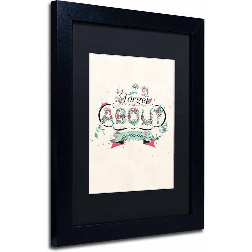 Trademark Fine Art "A New Day" Canvas Art by Kavan & Co Black Matte, Black Frame
