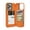Orange, variant on iPhone 15 wallet / storage phone case