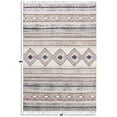 thumbnail image 3 of Casavani Indian Geometric Kitchen Area Rug, Beige 5x7 feet, 3 of 6