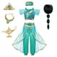 thumbnail image 4 of Disfraz de jazmín para niñas, vestido de princesa árabe, fiesta de cumpleaños para niños, disfraz de Navidad, disfraz de sirena, Elena, Moana, ropa, 4 of 4