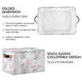 thumbnail image 2 of Yayeee 2 Pack Canvas Storage Basket with Handles for Shelves Fabric Bins Closet Organizer, Cartoon Elephant, 2 of 8