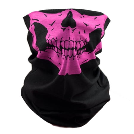 Tibvox Popular Skull Print Headwear Neck Covering Face Mask For Daily Use And Adventure